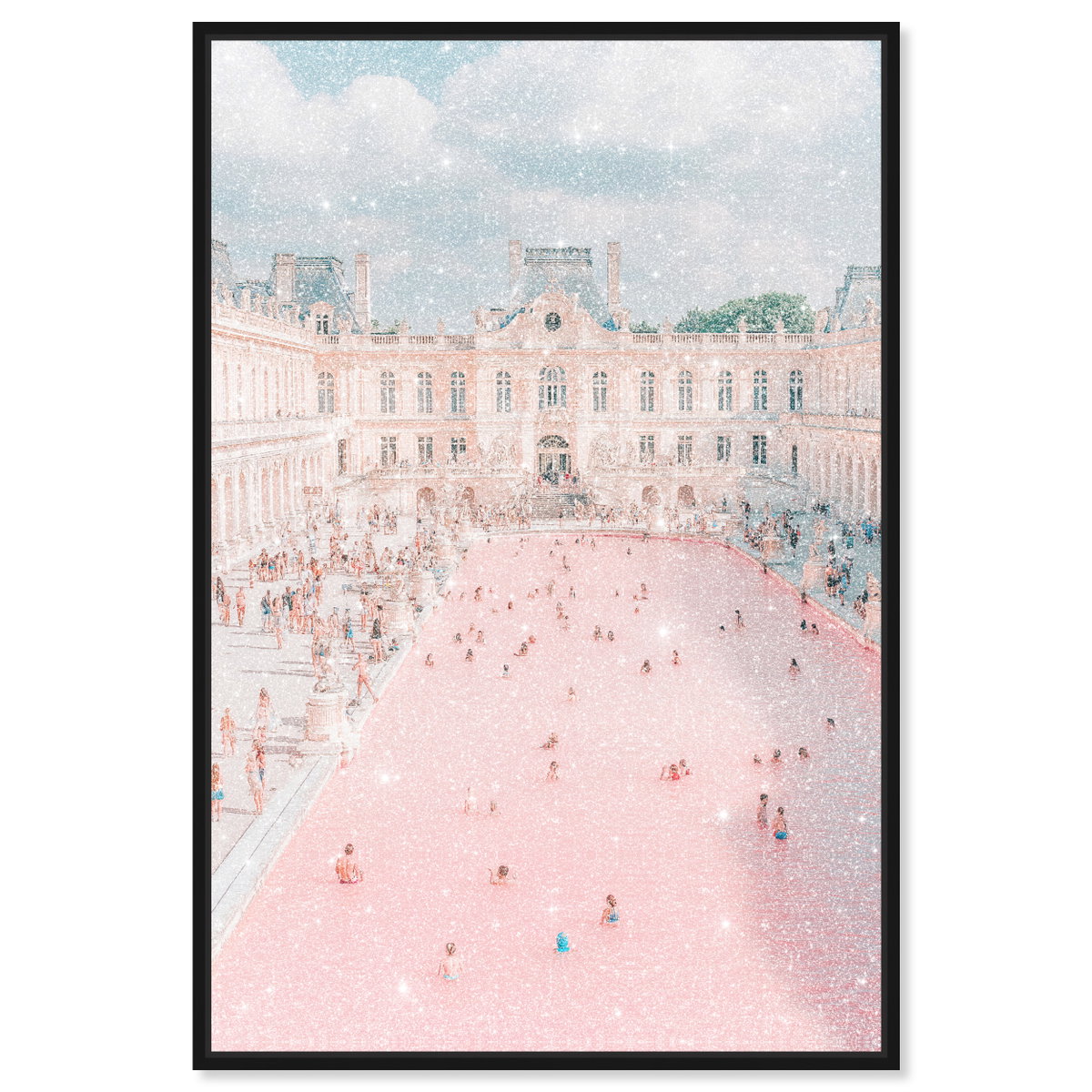 Pink Pool (Diamond Dust), Art by Oliver Gal,  20x30 View 1