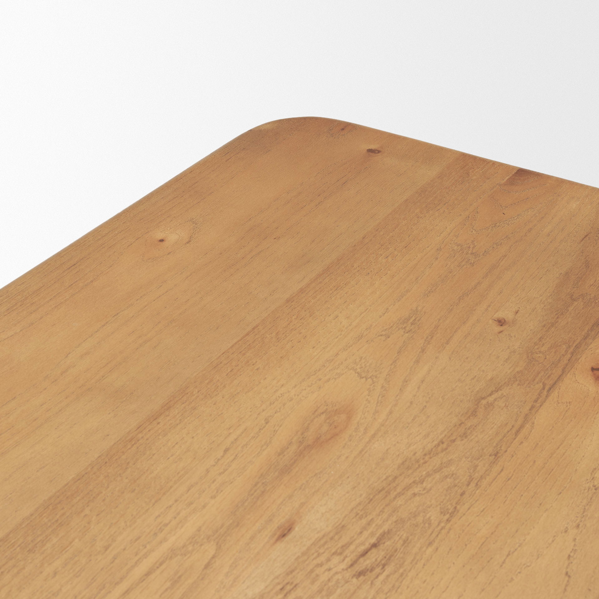 Suvan 72L Light Brown Rectangular Oak Wood Dining Table large image 