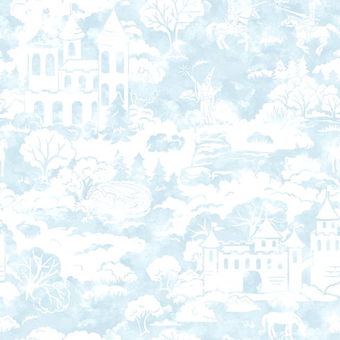 Blue Quiet Kingdom Wallpaper