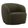 Millbrook Swivel Chair Green, Accent Chair by Dovetail, 33.07" width x 29.5" height x 35.6" depth thumbnail 1