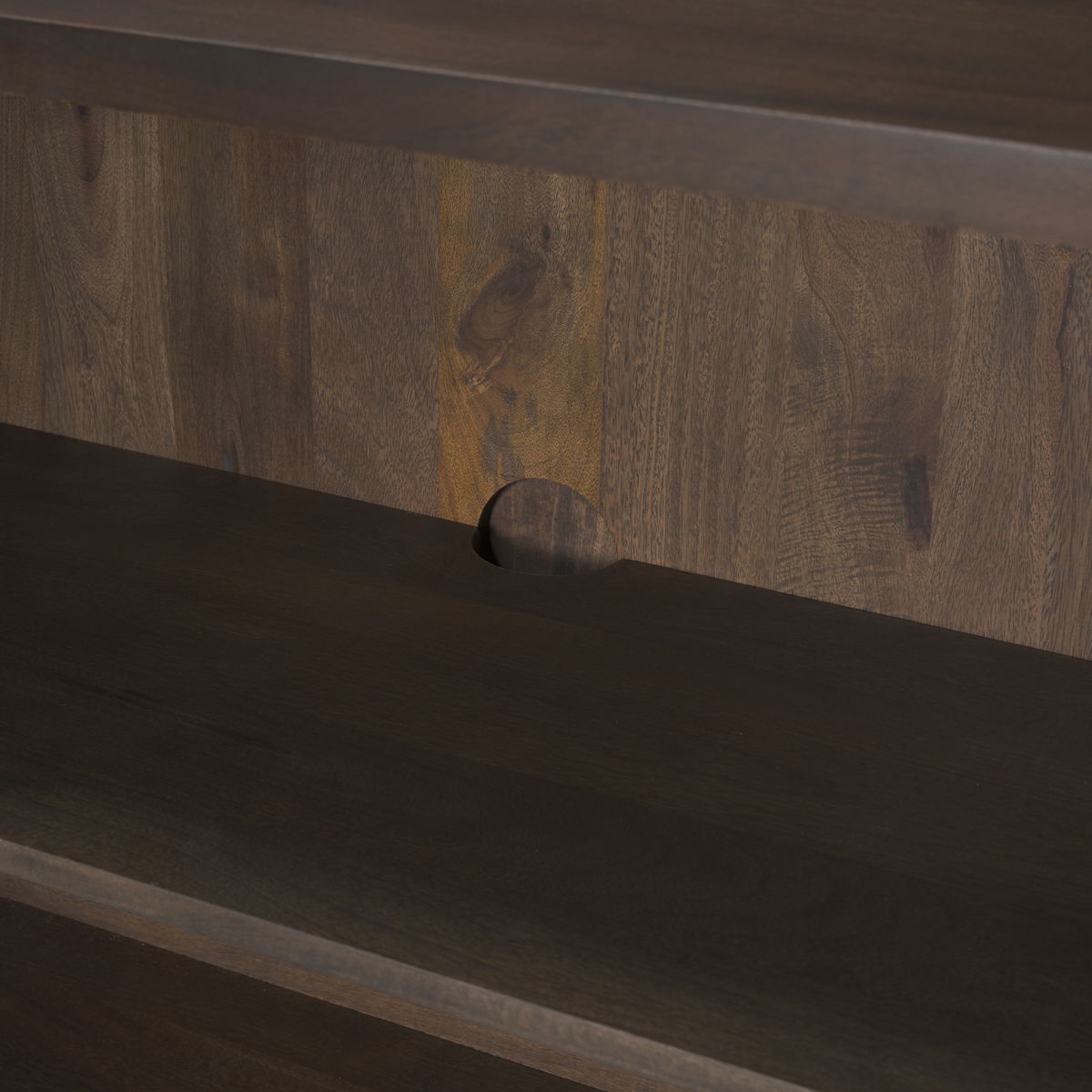 Heera Dark Brown Diamond Motif with Shelf Accent Cabinet, Cabinets & Chest by Mercana, 36" length x 16.25" width x 32" height View 12