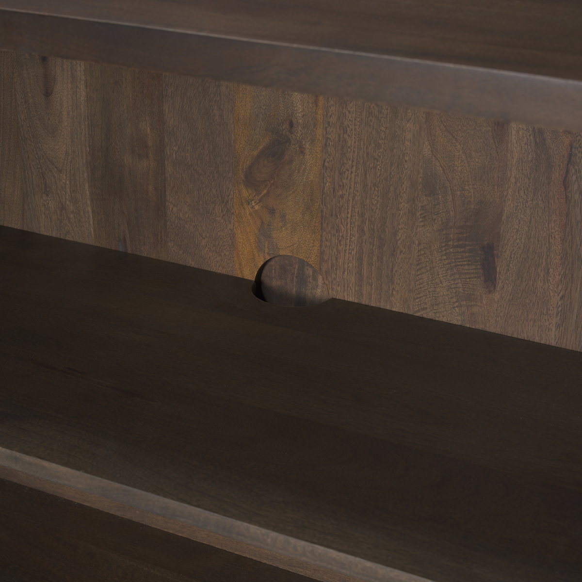 Heera Dark Brown Diamond Motif with Shelf Accent Cabinet, Cabinets & Chest by Mercana, 36" length x 16.25" width x 32" height View 12