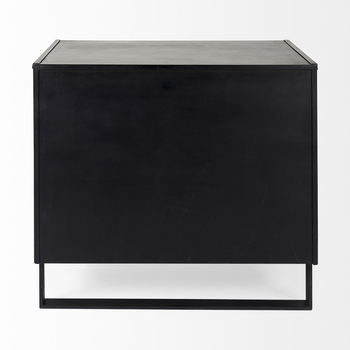 Alvin  Wood with Metal Framing Accent Cabinet, Cabinets & Chest by Mercana, 34.5" length x 21.5" width x 30" height View 9