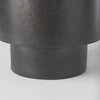 Juno 8.5H Large Black Iron Vase, by Mercana, 11" length x 8" width x 8.5" height thumbnail 11
