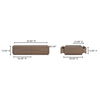 Round Off Coffee Table Walnut Brown thumbnail 9