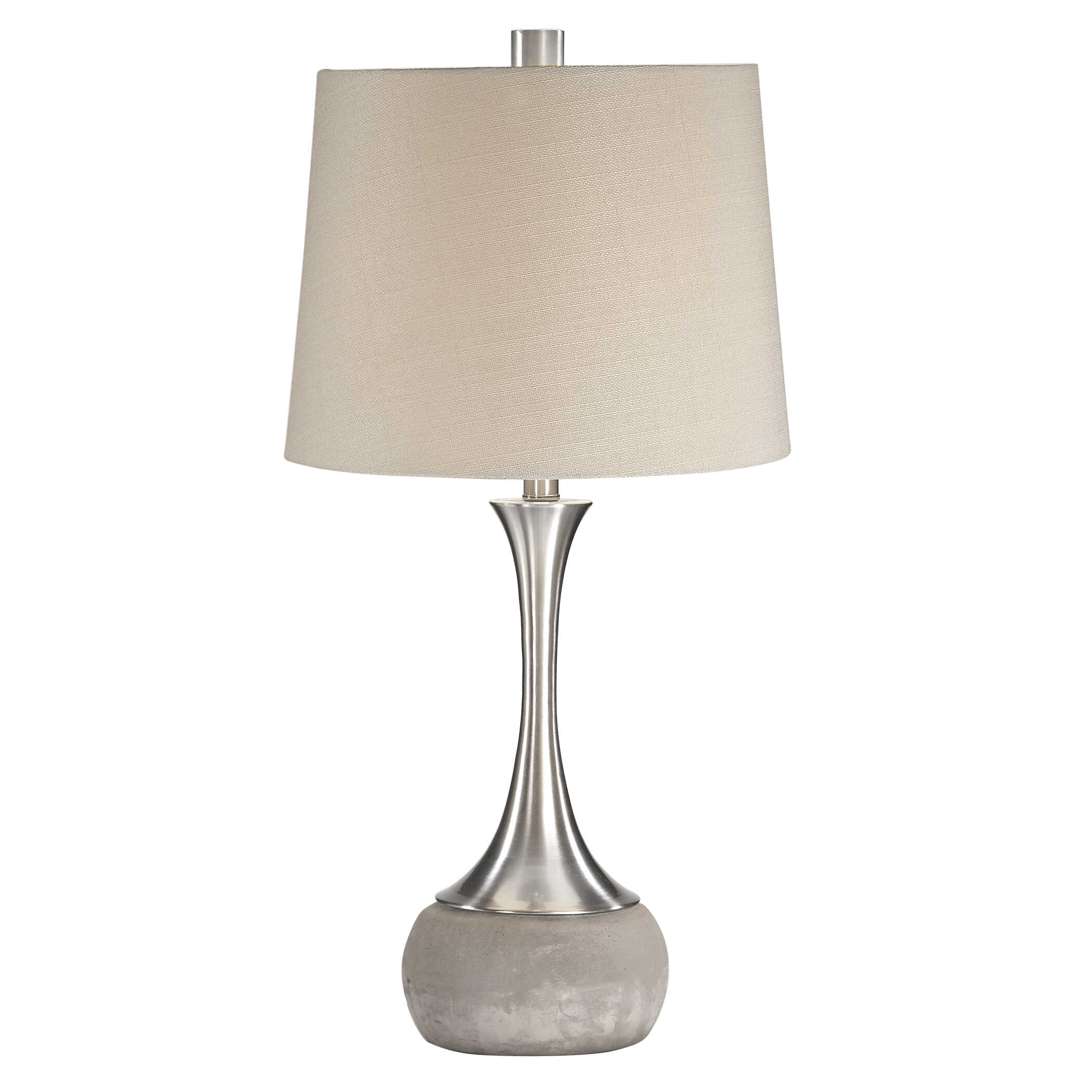 Niah Brushed Nickel Lamp large image 