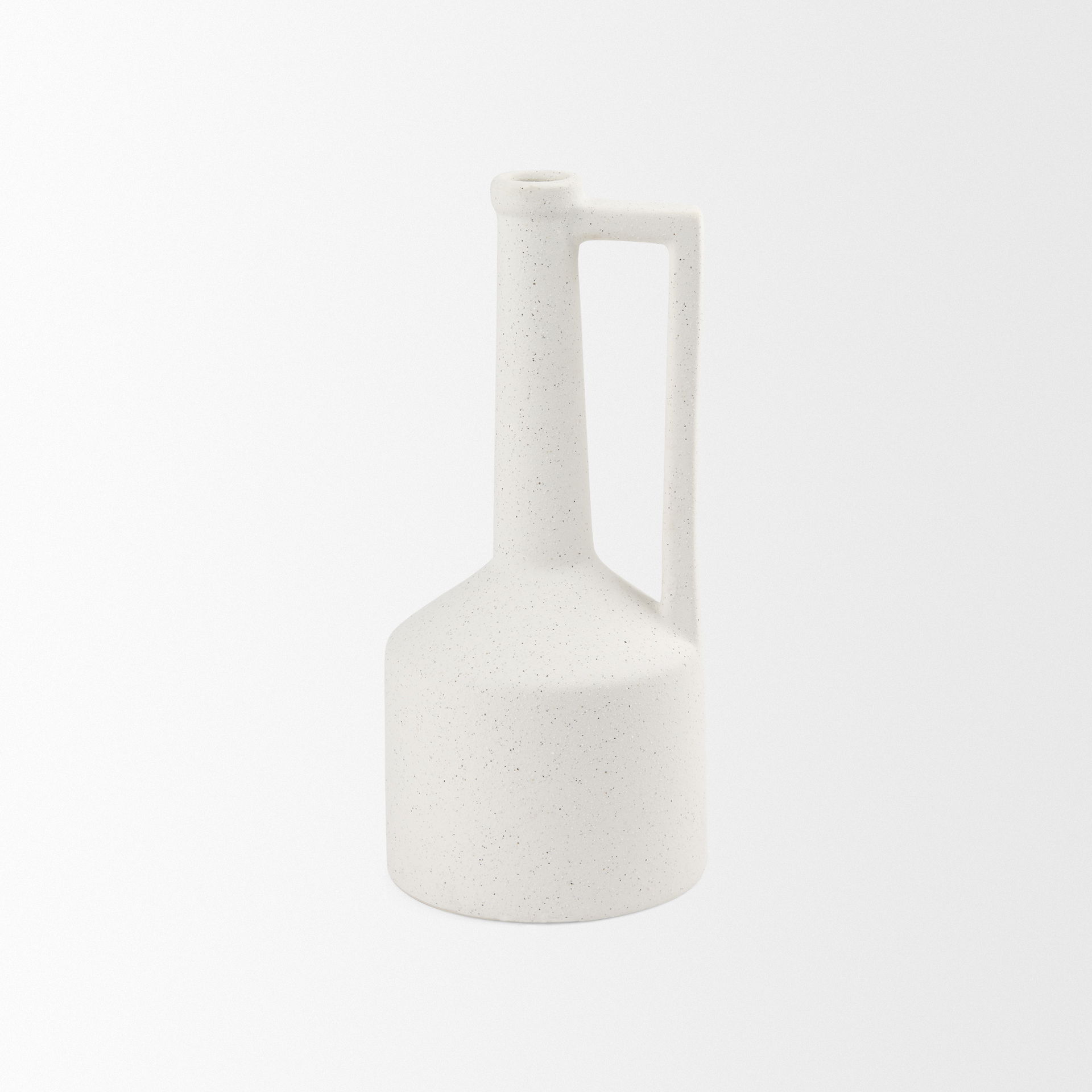 Burton 14.2H Medium White Ceramic Jug Vase large image 
