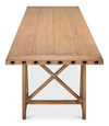 Sawhorse Desk  Natural Polished Old Pine thumbnail 7