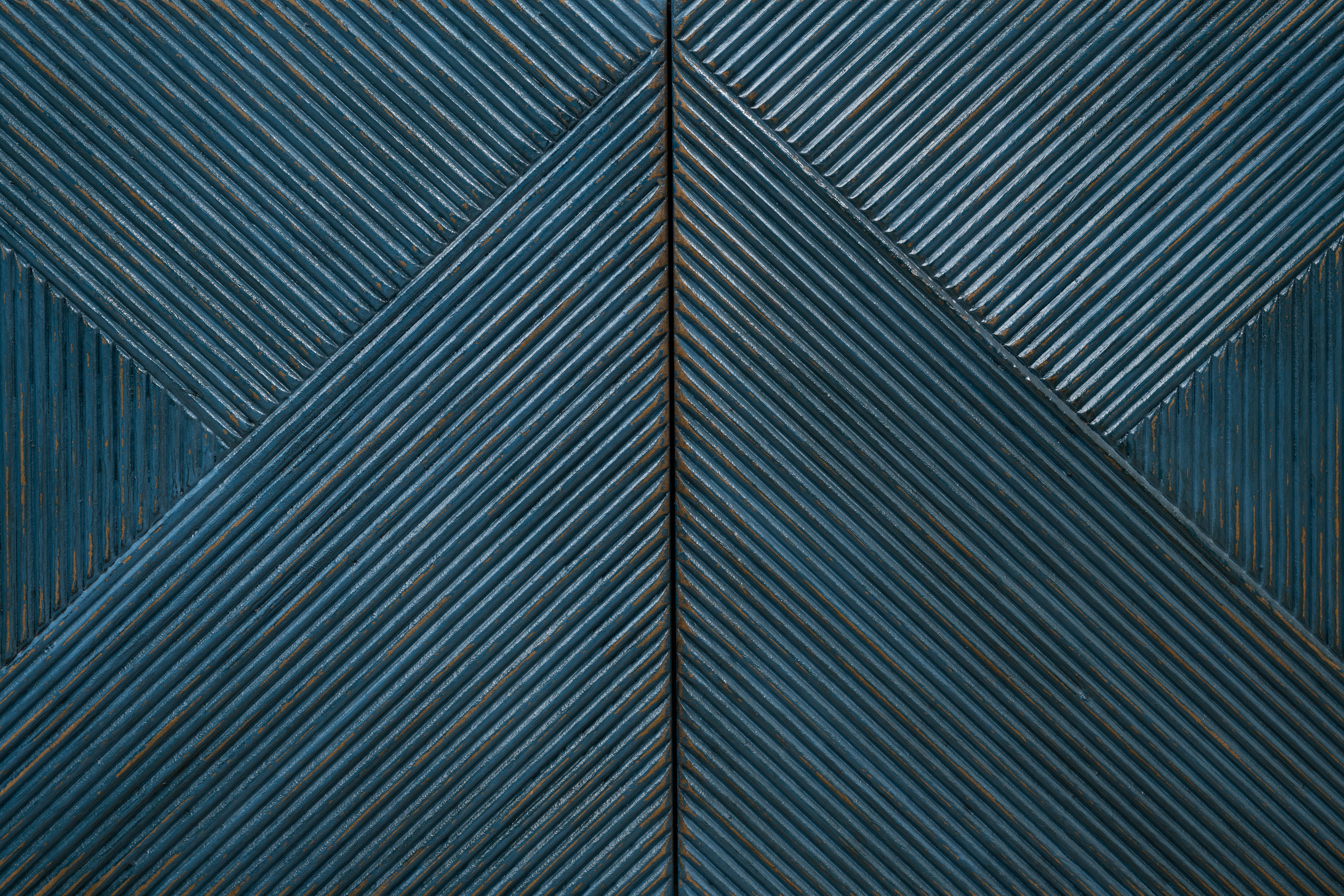 Low Wall Console For Tv, Blue large image 