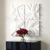 Snowdrift Sculpted White Wall Decor Set/4 thumbnail 3