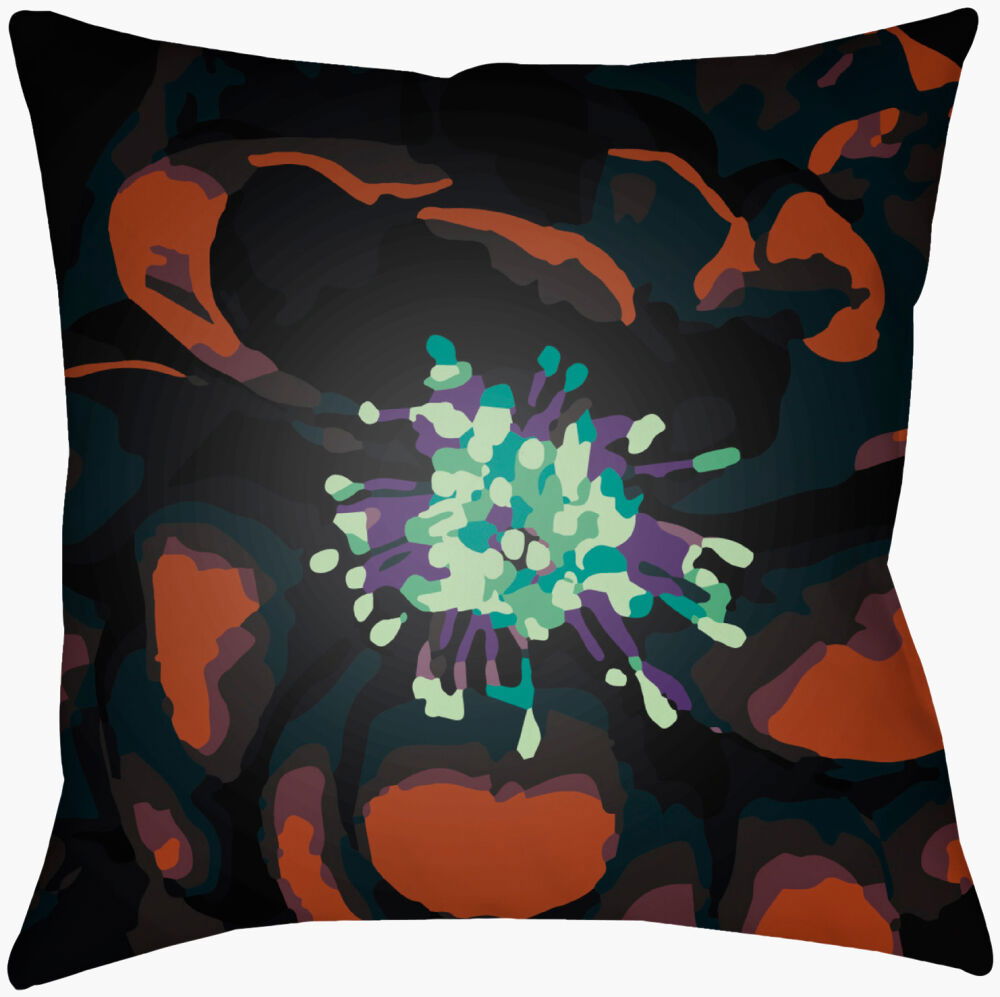 Abstract Floral Accent Pillow large image 