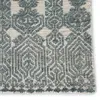 Abelle Hand-Knotted Medallion Teal/ Light Gray Area Rug thumbnail 1