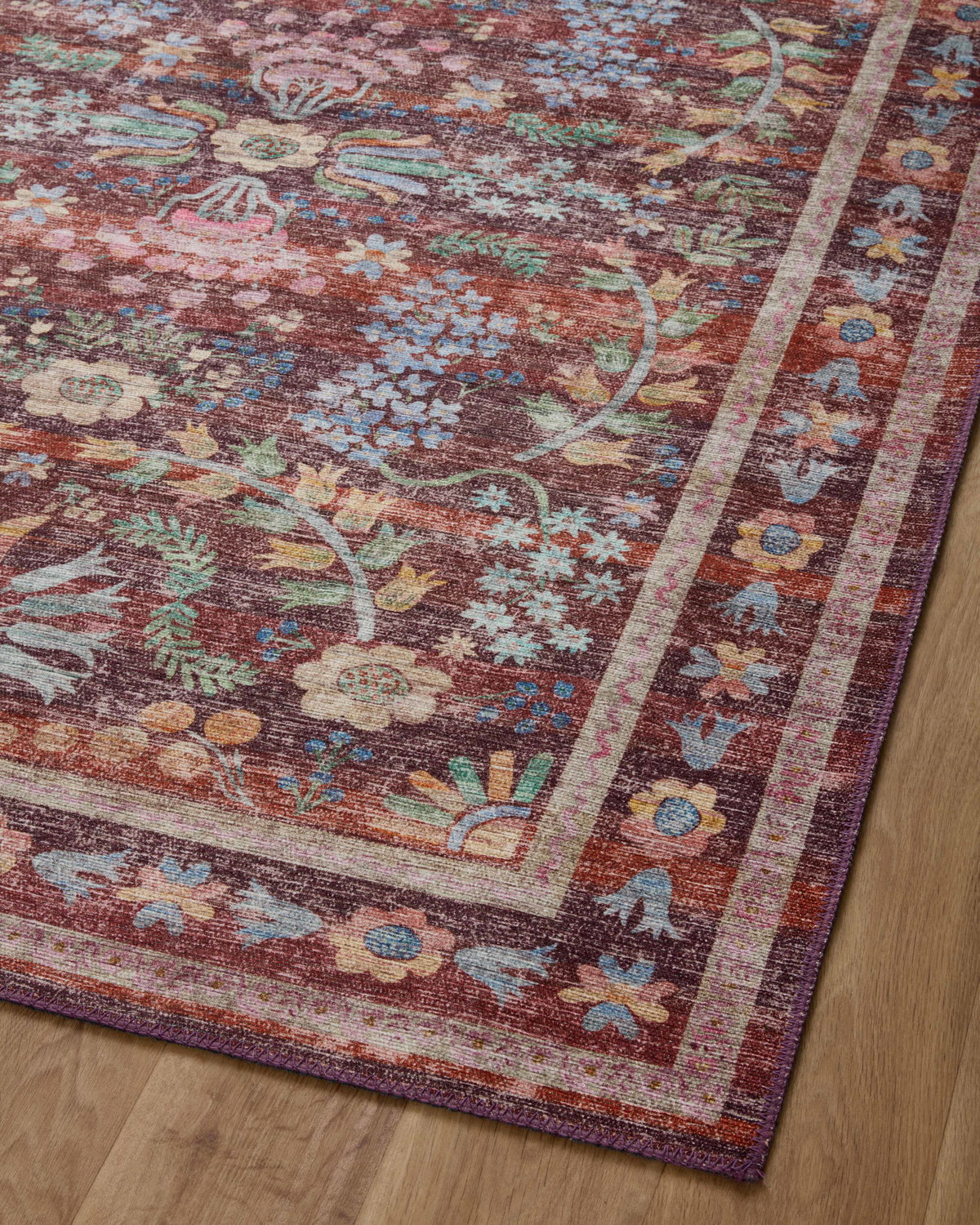 Rifle Paper Co. x Loloi Maison Rug, 5' length x 5' width View 7