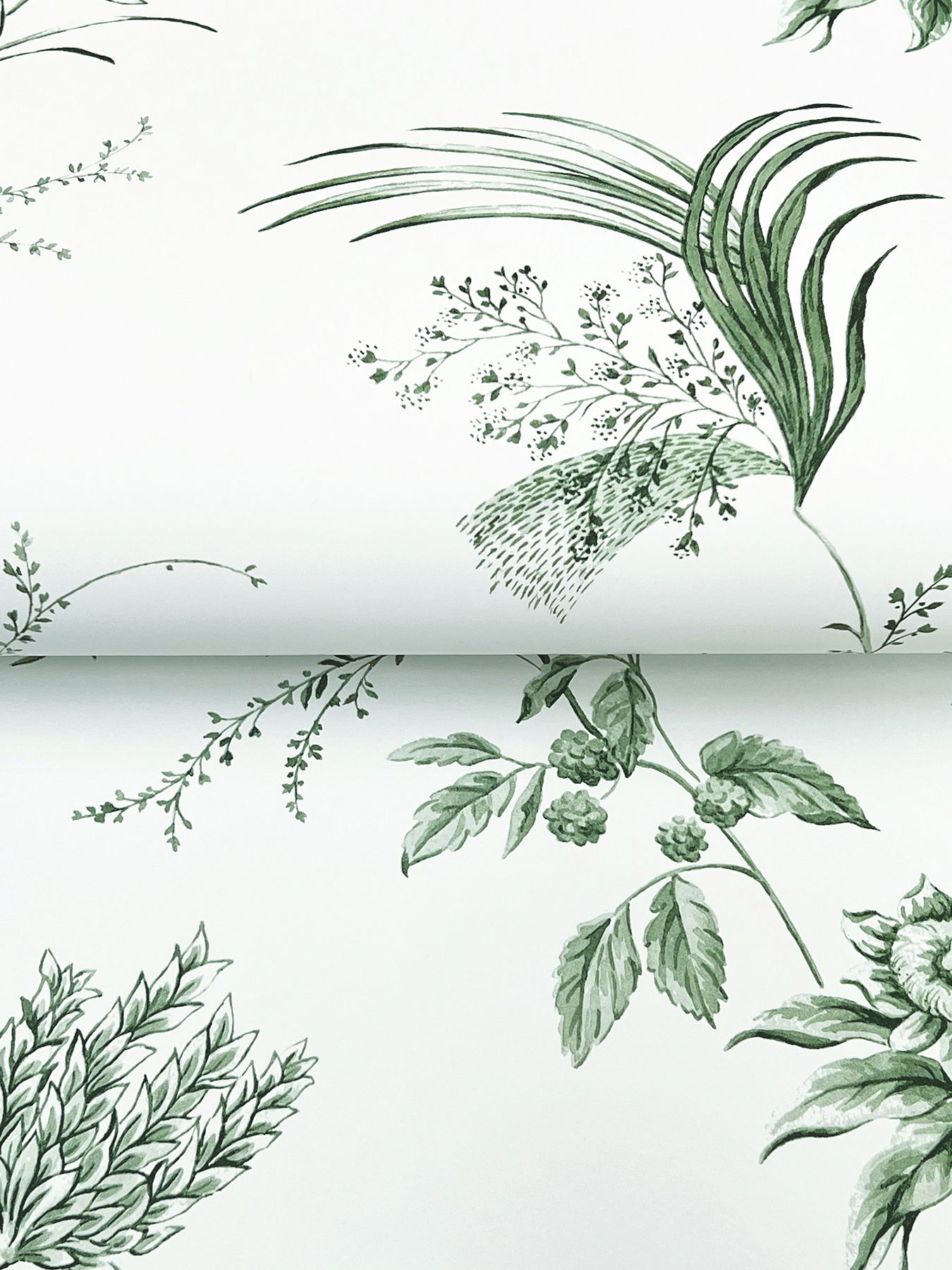 Floral Lace Green Wallpaper large image 