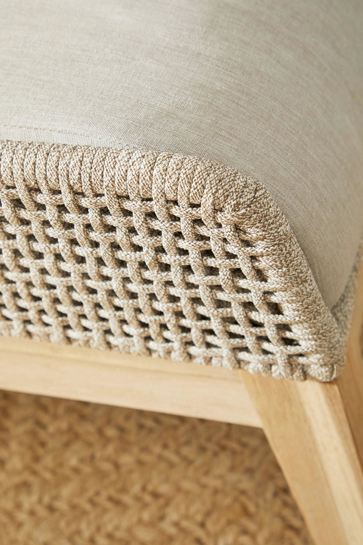 Tapestry Outdoor Footstool, Ottoman by Essentials for Living, 26.5" width x 17.5" height x 21" depth View 6