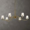 Barcelona 6 Light Brass Chandelier 1 Barcelona 6 Light Brass Chandelier thumbnail 1