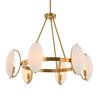 Oviform 6 Light Round Chandelier, by Uttermost, 30.25" width x 25" height x 30.25" diameter x 30.25" depth thumbnail 4