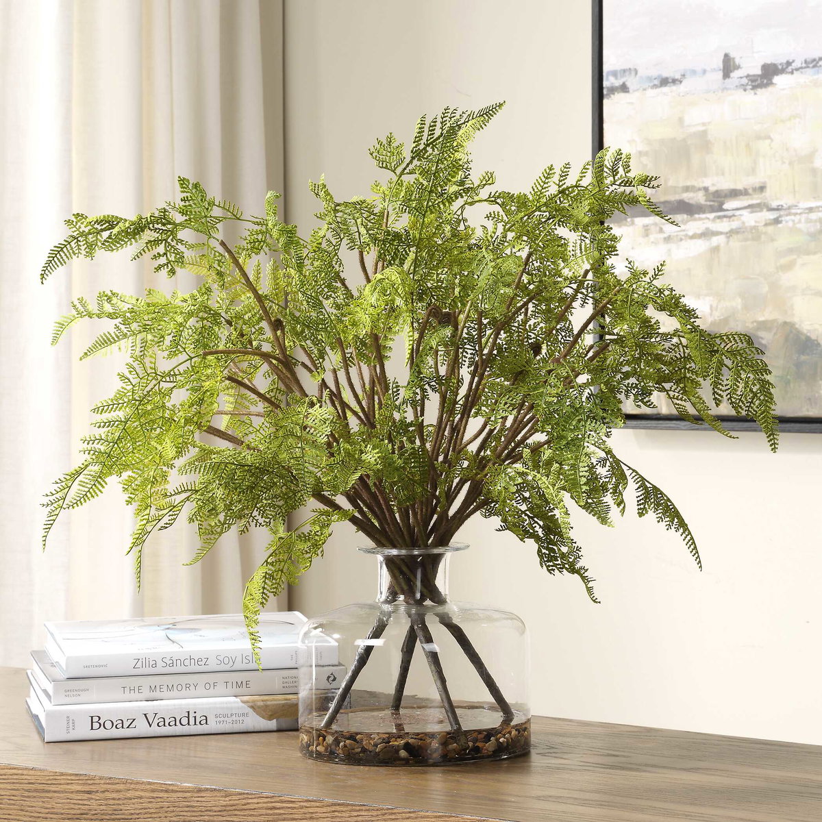 Woodland Fern Centerpiece, Artificial Plants & Flower by Uttermost, 27.5" width x 23.75" height x 27.5" depth View 2