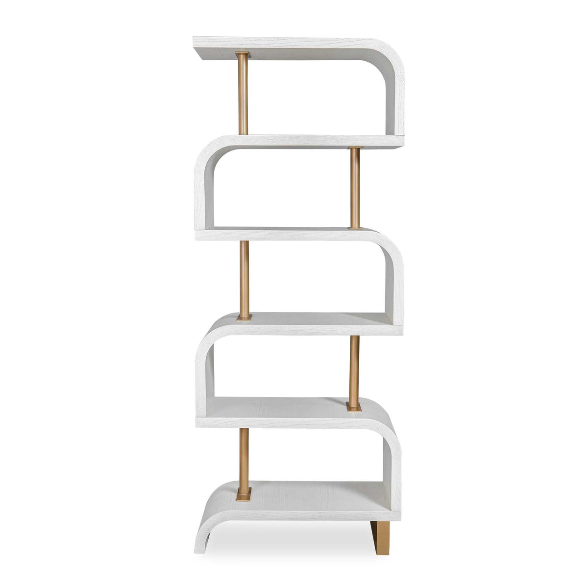 Bia White Etagere, Furniture by Uttermost, 32" width x 80" height x 16" depth View 1