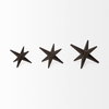 Rhea (Set of 3) Brown Cast Iron Small, Medium & Large Jacks, Decorative Object by Mercana, 5.12" length x 5.12" width x 3.94" height thumbnail 8
