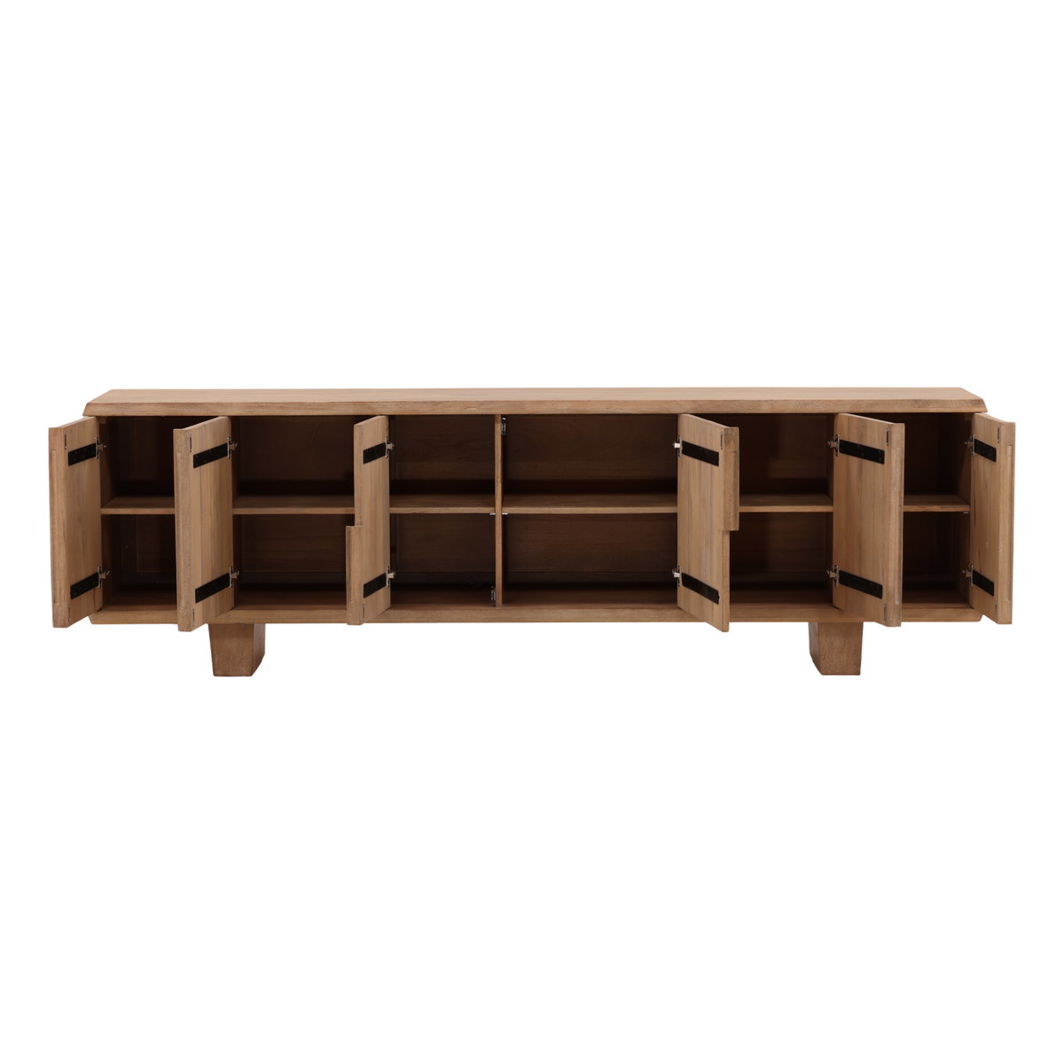 Luria Sideboard Light Natural, Sideboards & Buffet by Dovetail, 104" width x 32.4" height x 19.6" depth View 5