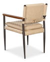 The Harley Chair, Cappuccino White Lthr, Seating by Sarreid, 23" length x 23" width x 33" height thumbnail 11