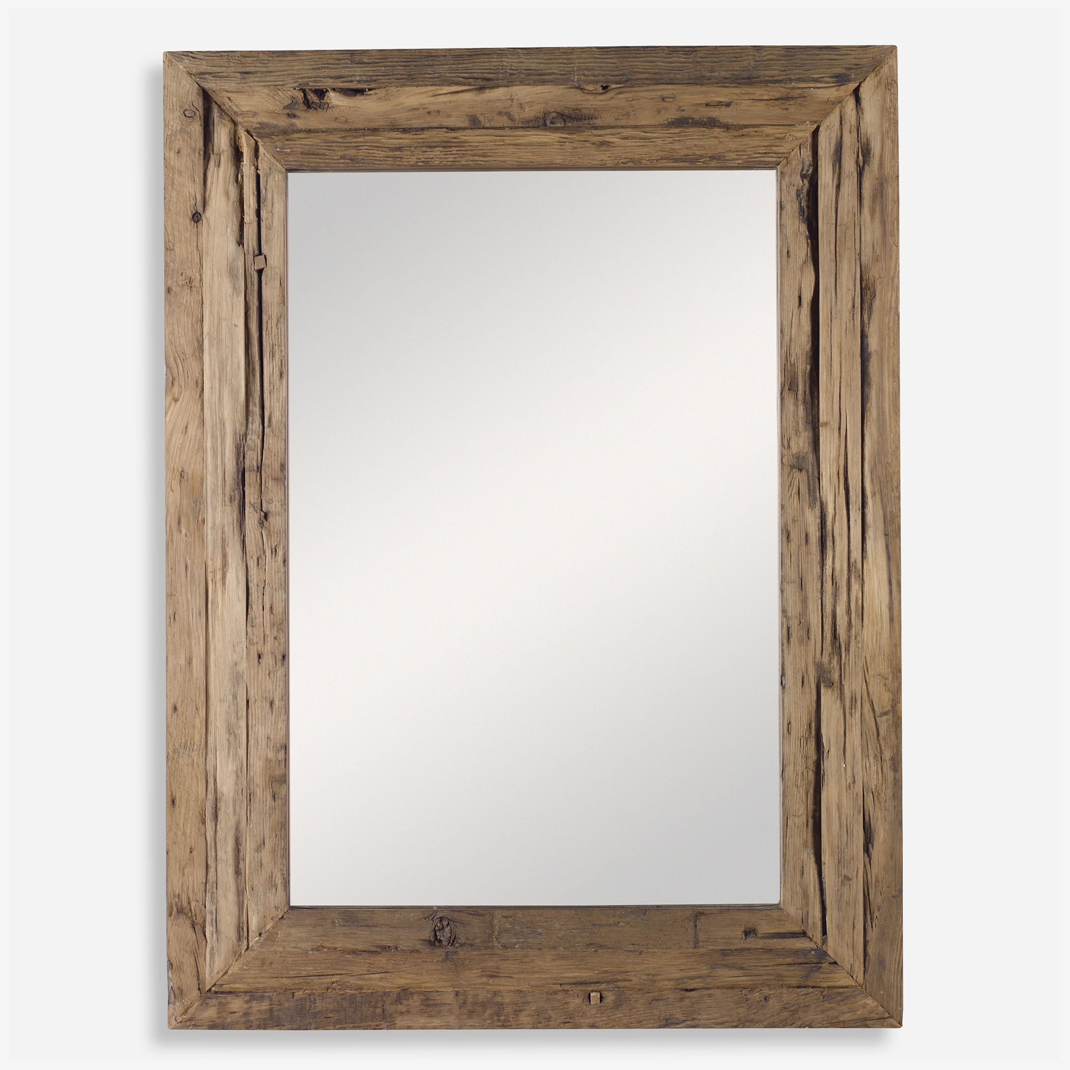 Rennick Rustic Wood Mirror large image 