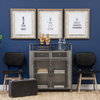 Haden Open Back Dining Side Chair | Black Faux Leather with Iron, Dining Chair by Mercana, 18.5" length x 21.5" width x 32.25" height thumbnail 4