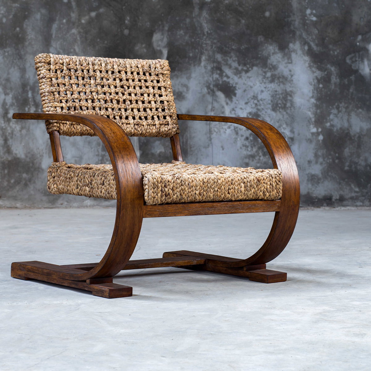 Rehema Natural Woven Accent Chair, by Uttermost, 30" width x 30" height x 30.7" depth View 7