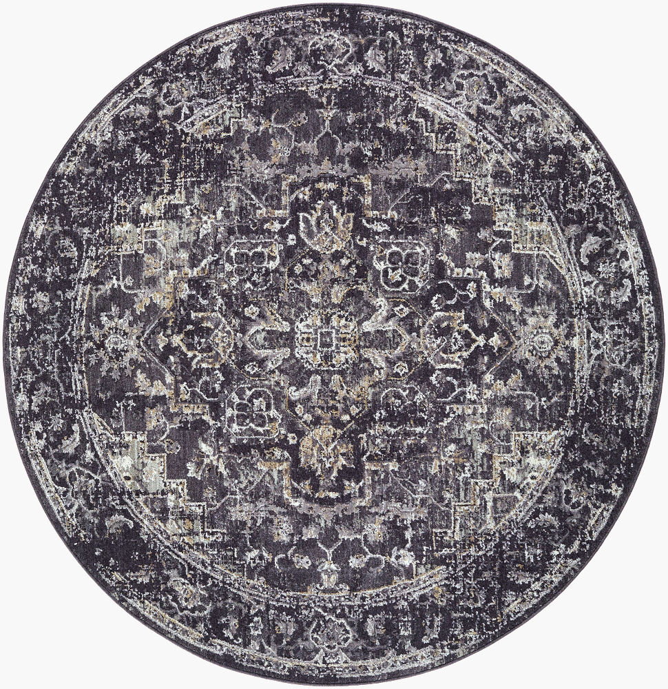 Gakko Machine Woven Rug, by Surya, 5'2.99" length x 5'2.99" width