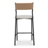 Foley Counter Stool White, Counter & Bar Stool by Moe's Home, 18.75" width x 38.5" height x 19.57" depth thumbnail 4