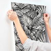 Palm Cove Toile White & Black Wallpaper thumbnail 5