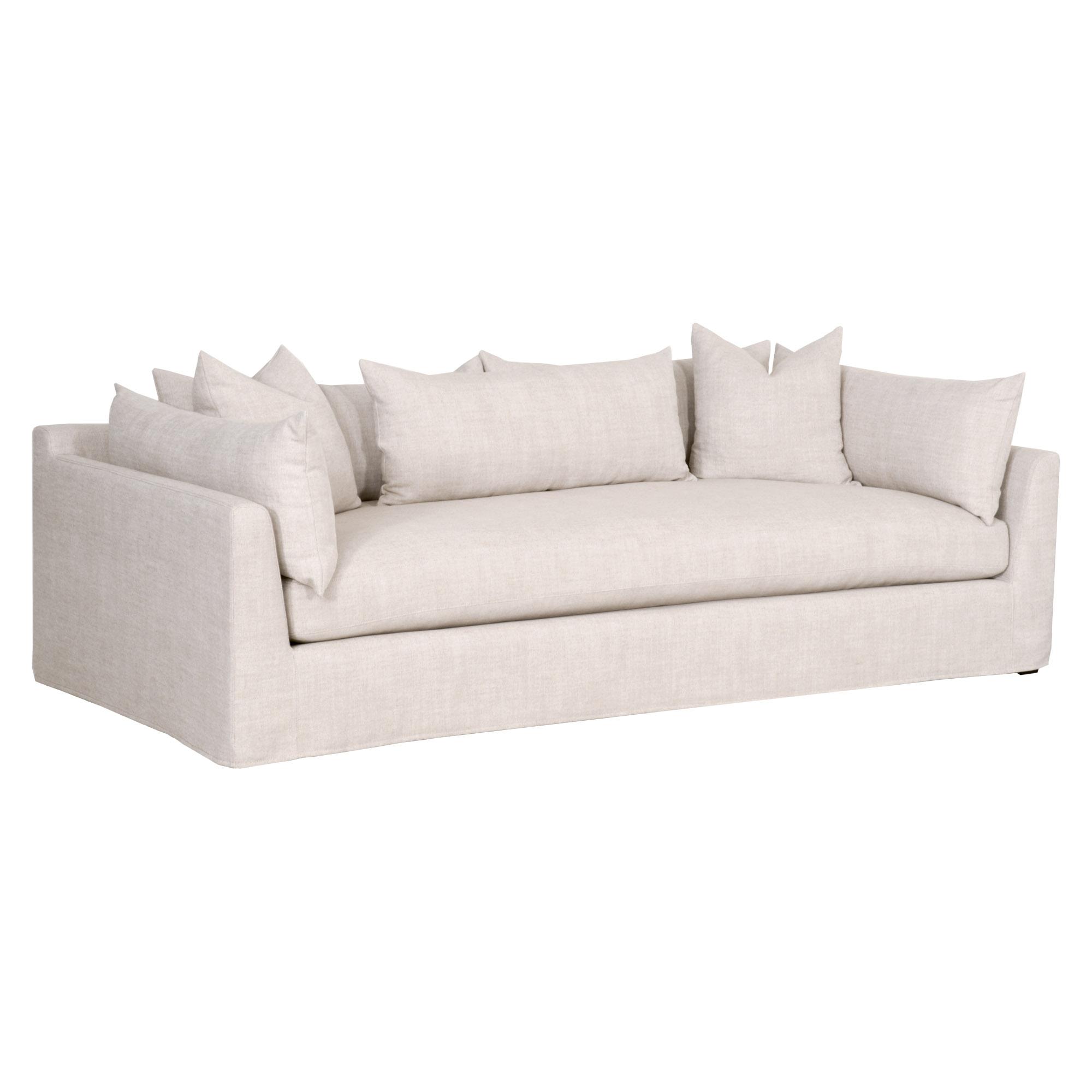 Haven 96' Lounge Slipcover Sofa large image 