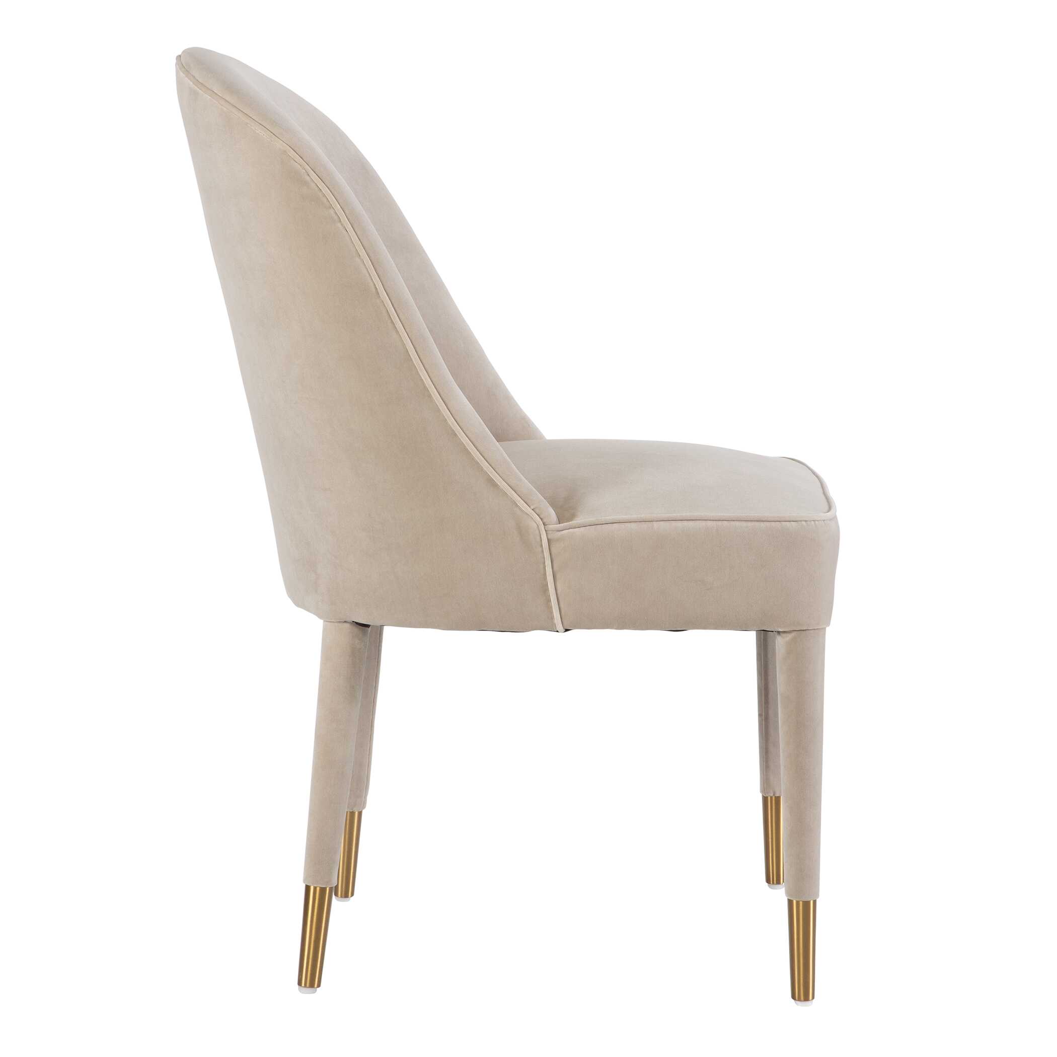 Brie Armless Chair Champagne Set Of 2 large image 