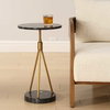 Rosston Black Marble Accent Table, Side & End Table by Uttermost, 13.75" width x 24" height x 13.75" depth thumbnail 4