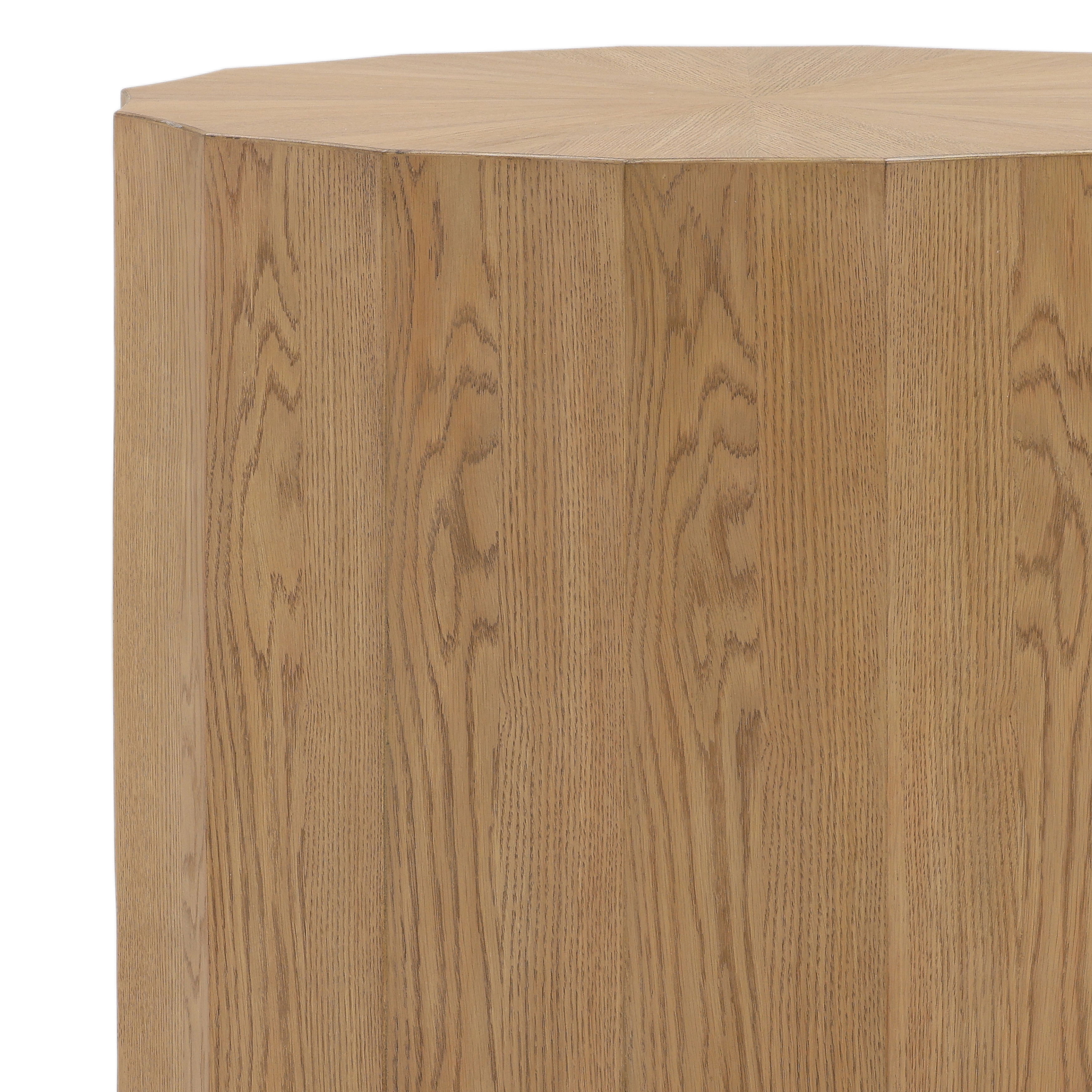 Tamsin End Table Natural, Side & End Table by Dovetail, 22" width x 22.25" height x 22" diameter x 22" depth View 4