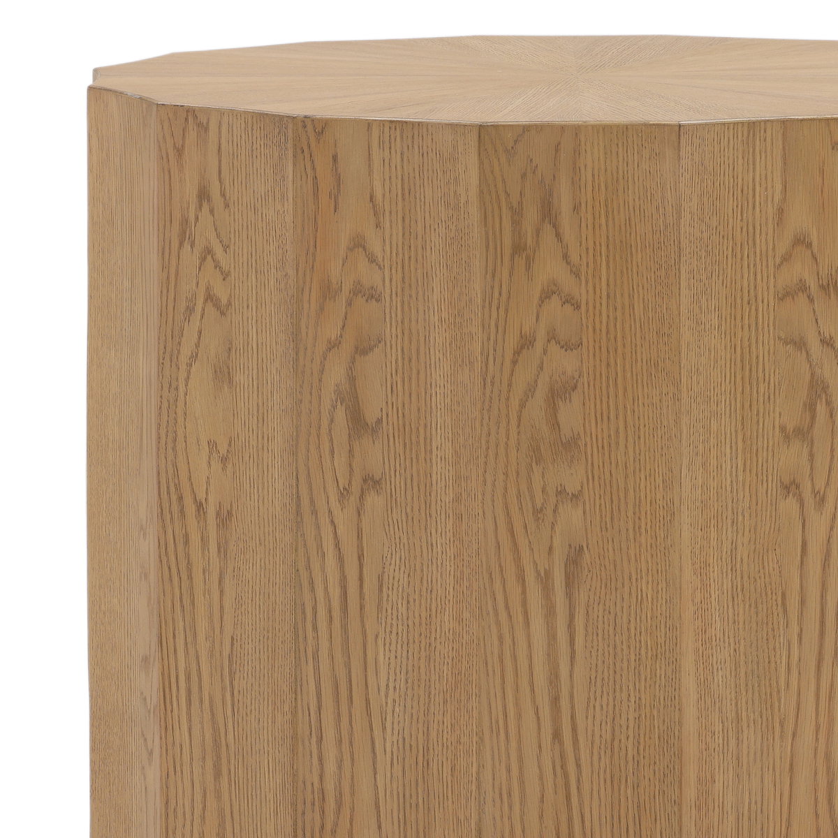 Tamsin End Table Natural, Side & End Table by Dovetail, 22" width x 22.25" height x 22" diameter x 22" depth View 4