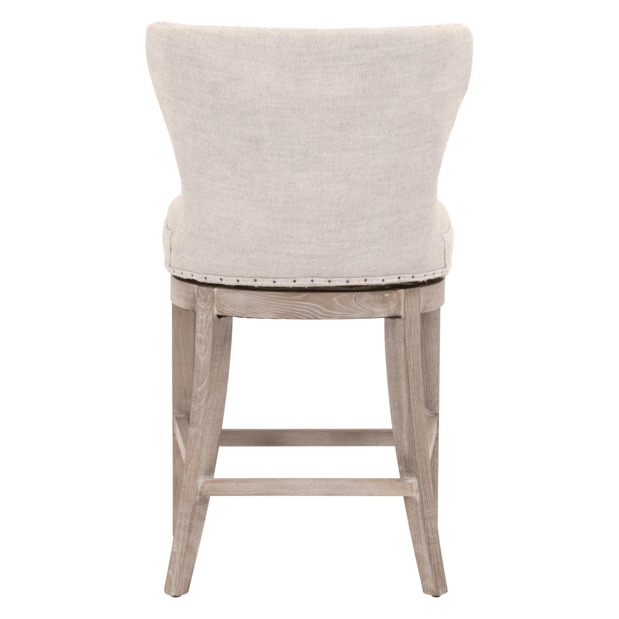 Milton Swivel Counter Stool, Dining Chair by Essentials for Living, 22.5" width x 38.25" height x 23.5" depth View 9