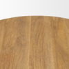 Shima Round Light Brown Wood with Arched Legs Coffee Table, by Mercana, 45" length x 45" width x 16" height thumbnail 8