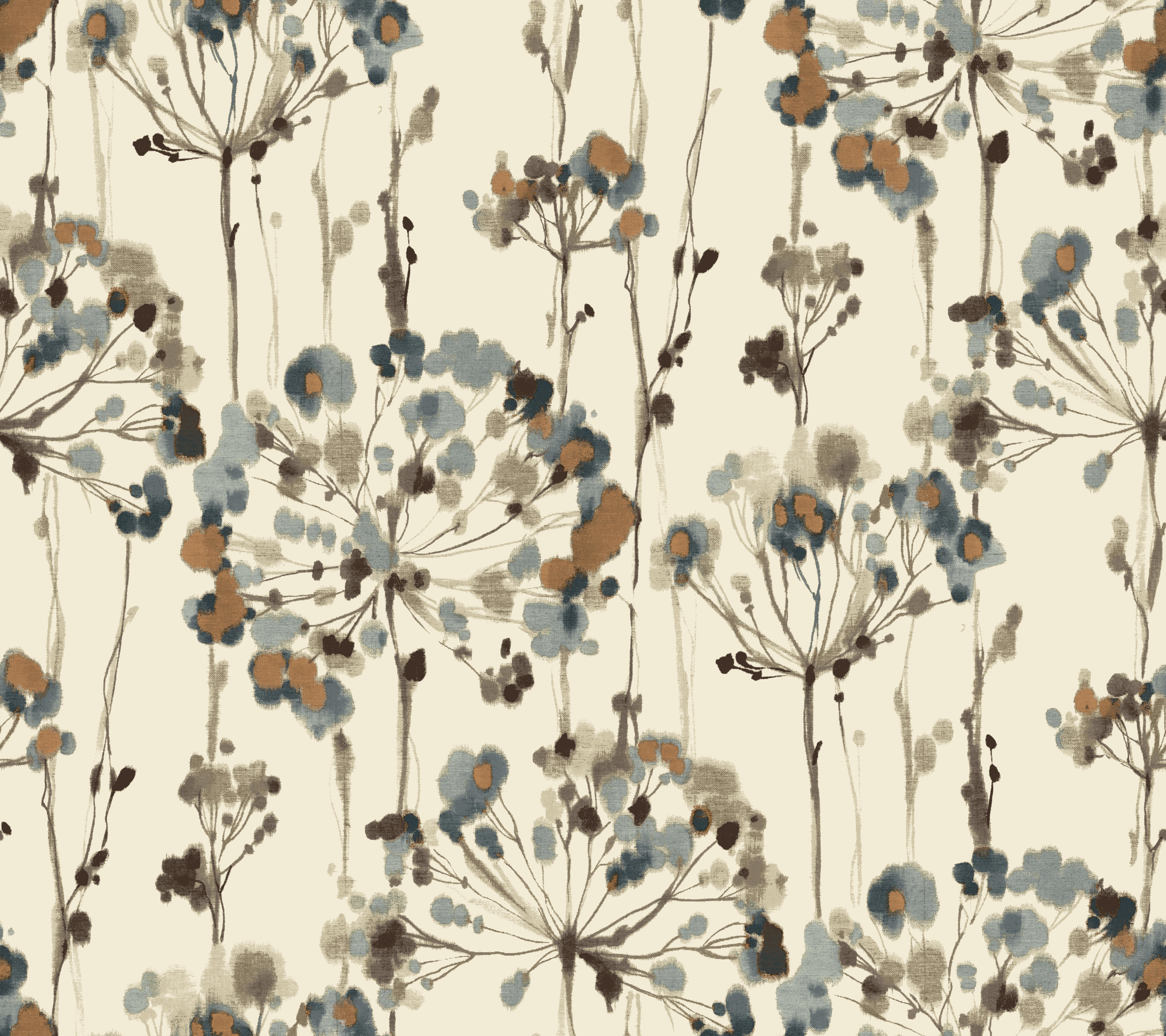 Flourish Teal Peel & Stick Wallpaper large image 
