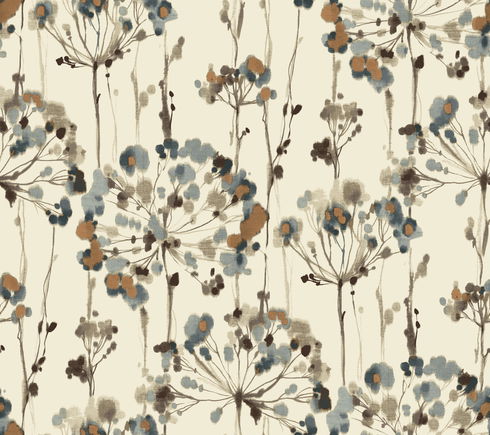Flourish Teal Peel & Stick Wallpaper