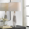 Quinn White & Silver Table Lamp, by Uttermost, 1'3" width x 2'4.75" height x 1'3" depth thumbnail 2