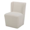 Cormac Rolling Dining Chair Cream thumbnail 1