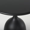 Talulla  Matte Black Metal Accent Table, Side & End Table by Mercana, 16.54" length x 16.54" width x 19.69" height thumbnail 4