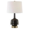 Foster Black Glaze Table Lamp, by Uttermost, 16" width x 26" height x 16" depth thumbnail 1