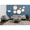 Linda 20 x 20 Navy And Cream With White Detail Decorative Pillow Cover thumbnail 1