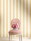 Scalloped Stripe Yellow Wallpaper thumbnail 2