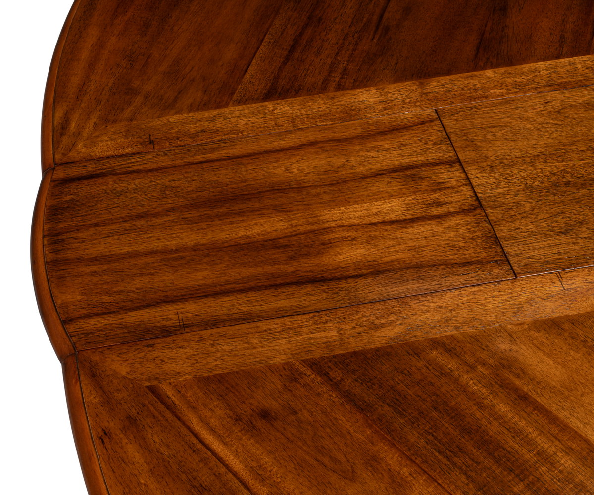 Walnut Jupe Dining Table  Ex-Large, by Sarreid, 6'8" length x 6'8" width x 2'6" height View 6