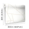 Fractured Prism  Gold Metallic Peel & Stick Wallpaper thumbnail 4