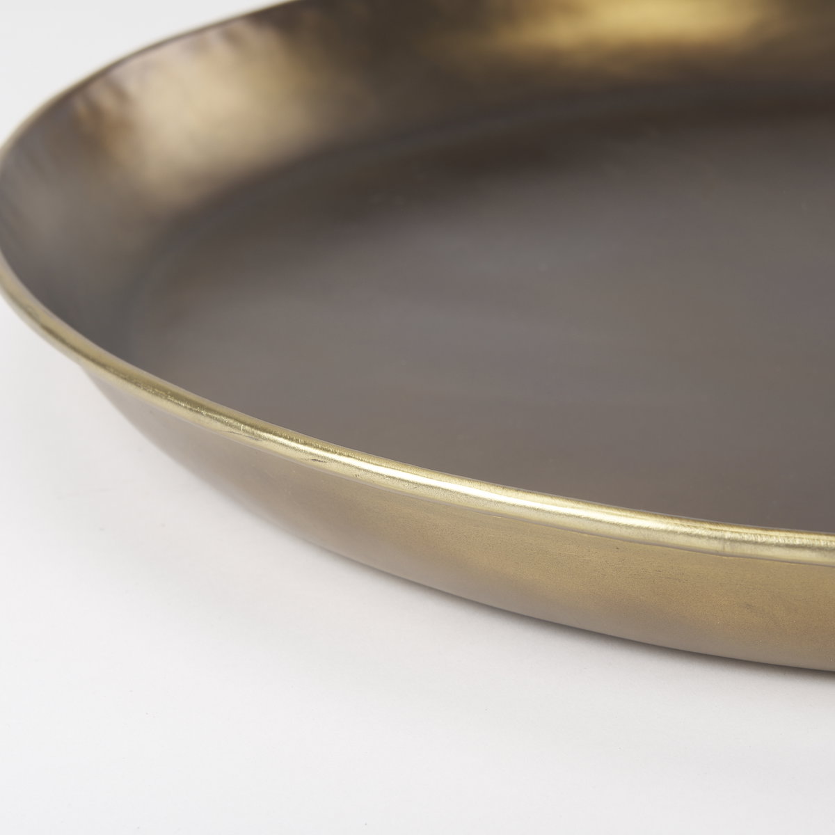 Eagan  Brass Aluminium Tray Large, Decorative Tray by Mercana, 24" length x 24" width x 2" height View 6